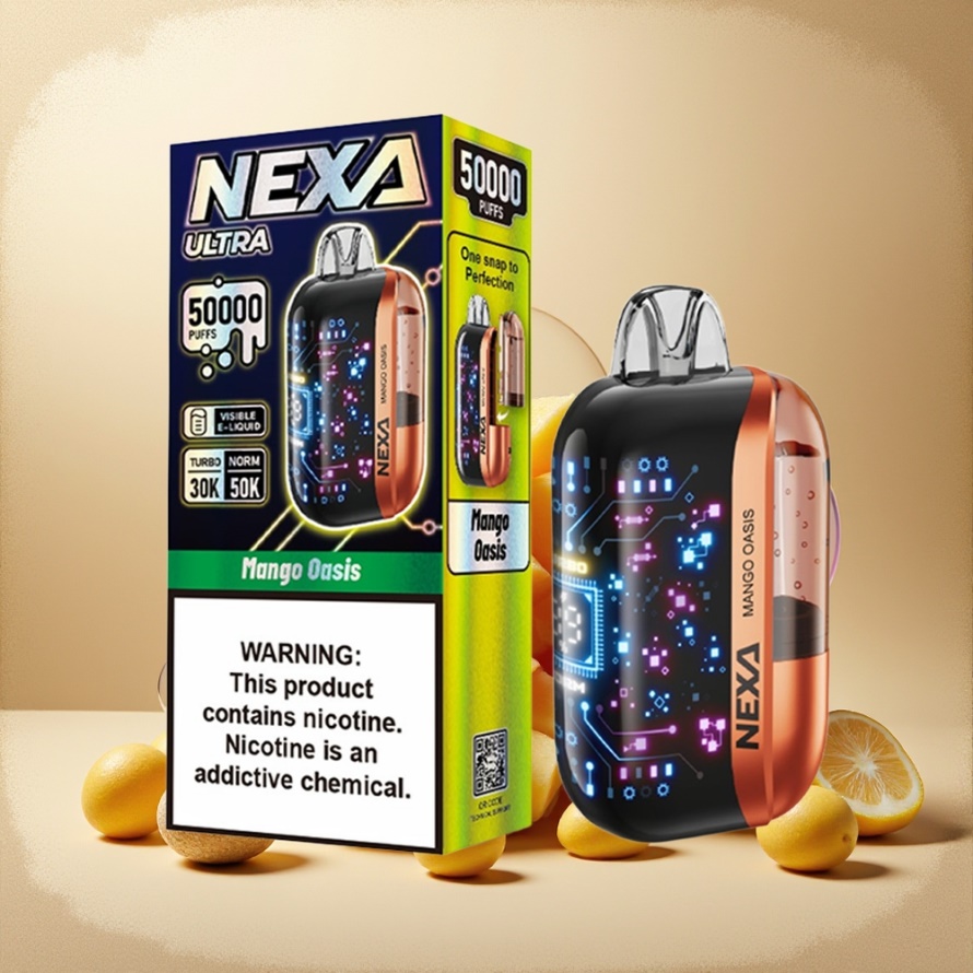 NEXA Ultra 50000 Puffs Engångs Vape Mango Oasis 20ml 800mah 5% Nikotin svensk grossist