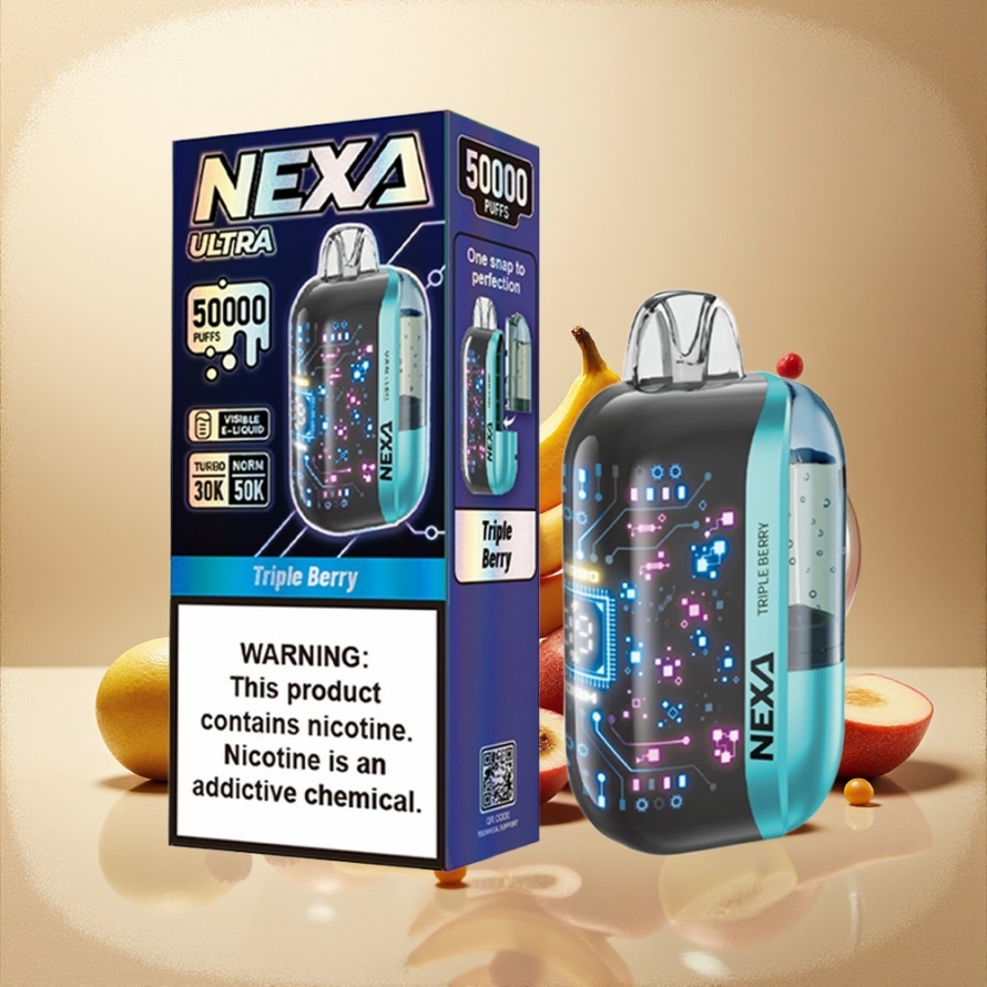 NEXA Ultra 50000 Puffs Engångs Vape Triple Bär (20ml, 800mAh, 5% Nikotin, svensk grossist)