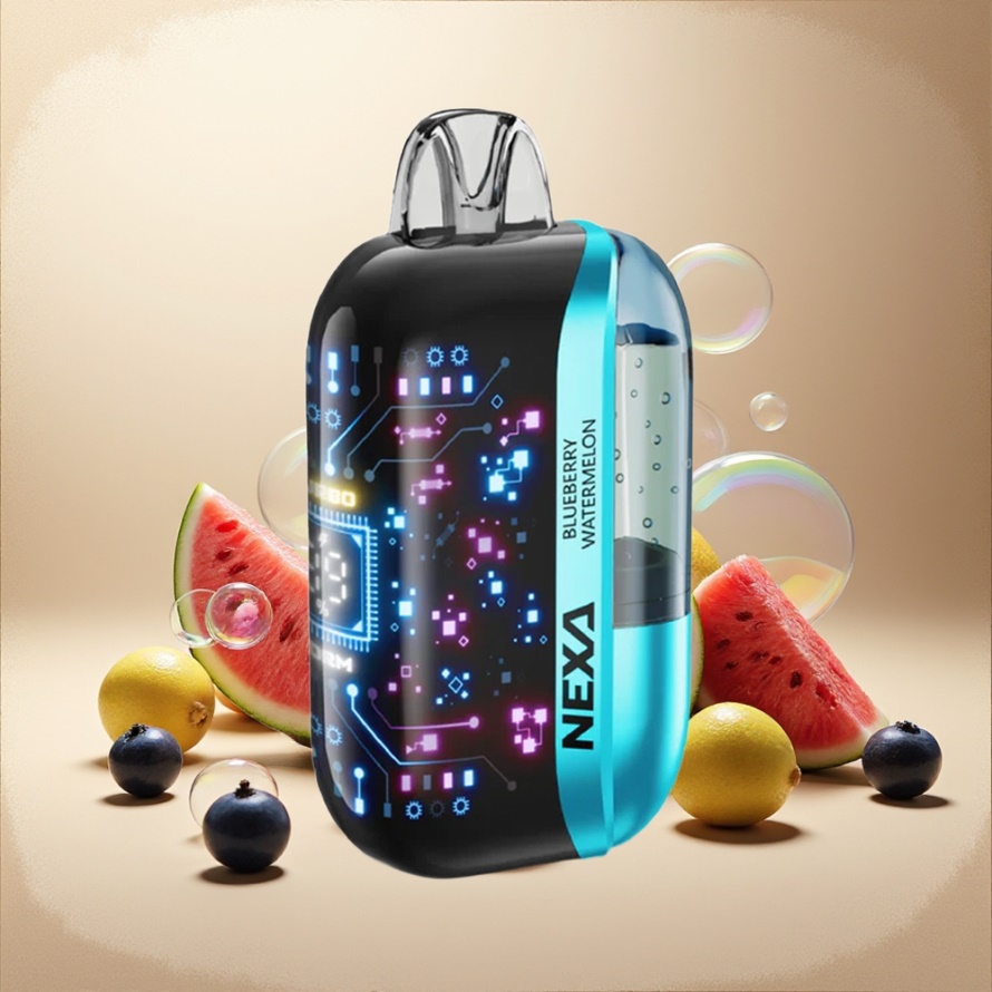 NEXA Ultra 50000 Puffs Svensk Grossist Engångs Vape Blåbär Vattenmelon 20ml 800mAh 5% Nikotin 0.9ohm Dual Mesh