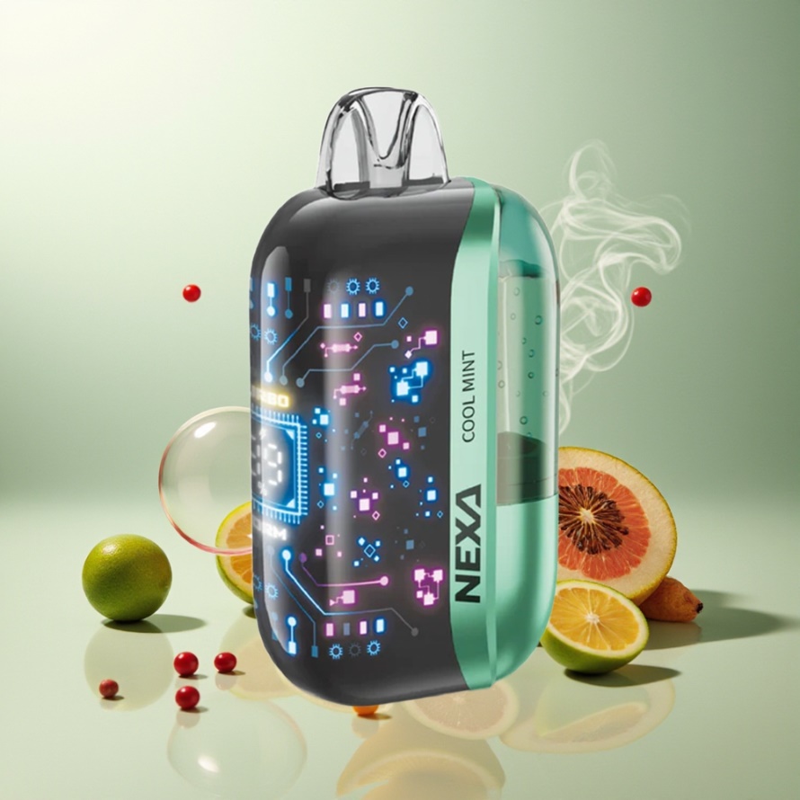 NEXA Ultra 50000 Puffs Svensk Grossist Engångs Vape Kylmynta 20ml 800mAh 5% Nikotin