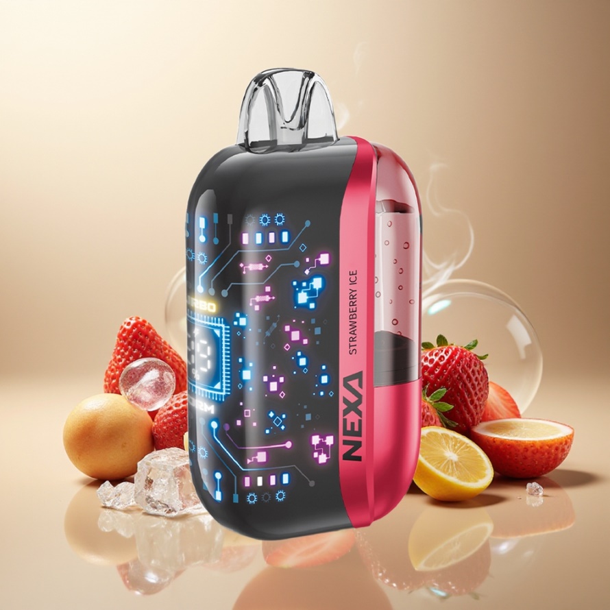 NEXA Ultra 50K Engångs Vape Jordgubb Is 20ml 800mah 5% Nikotin svensk grossist