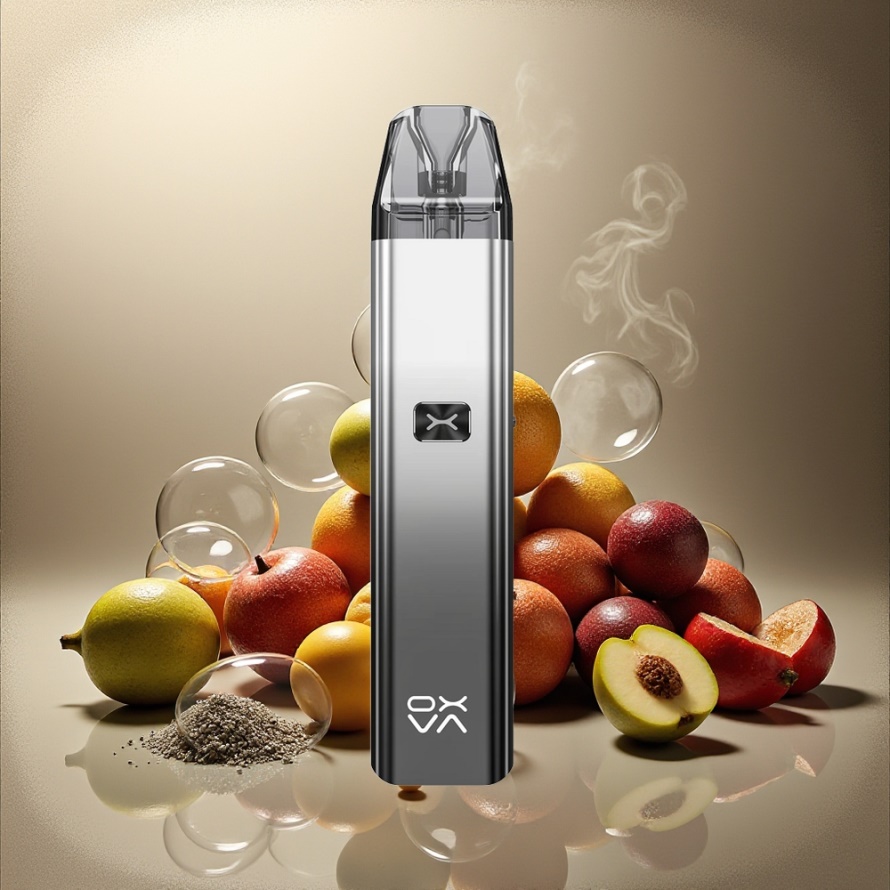 Oxva Xlim C Pod Vape Kit Glansig Svart Silver 0.6ohm 900mAh svensk grossist