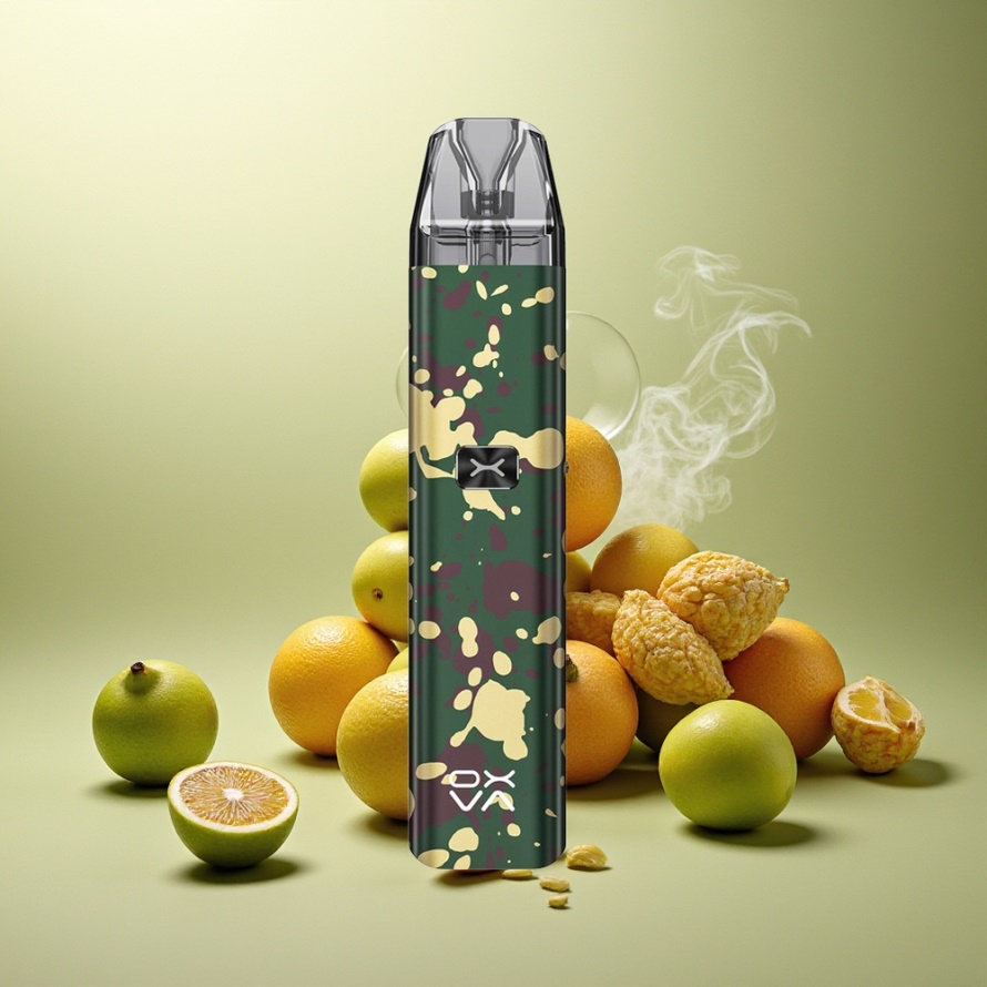 Oxva Xlim C Pod Vape Kit Grön Kamouflage med 0.6ohm Coils och 900mAh Battery för svensk grossist