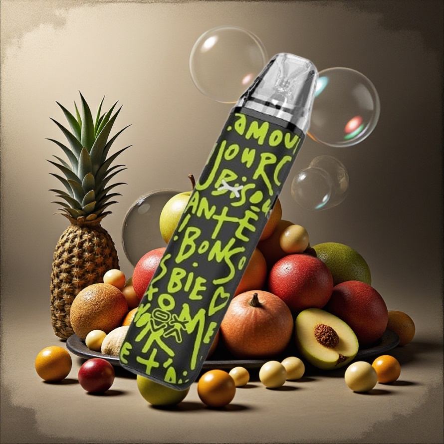 Oxva Xlim Go Vape Kit Graffiti Svart 30W RGB 1000mAh Svensk Grossist 2ml USB-C