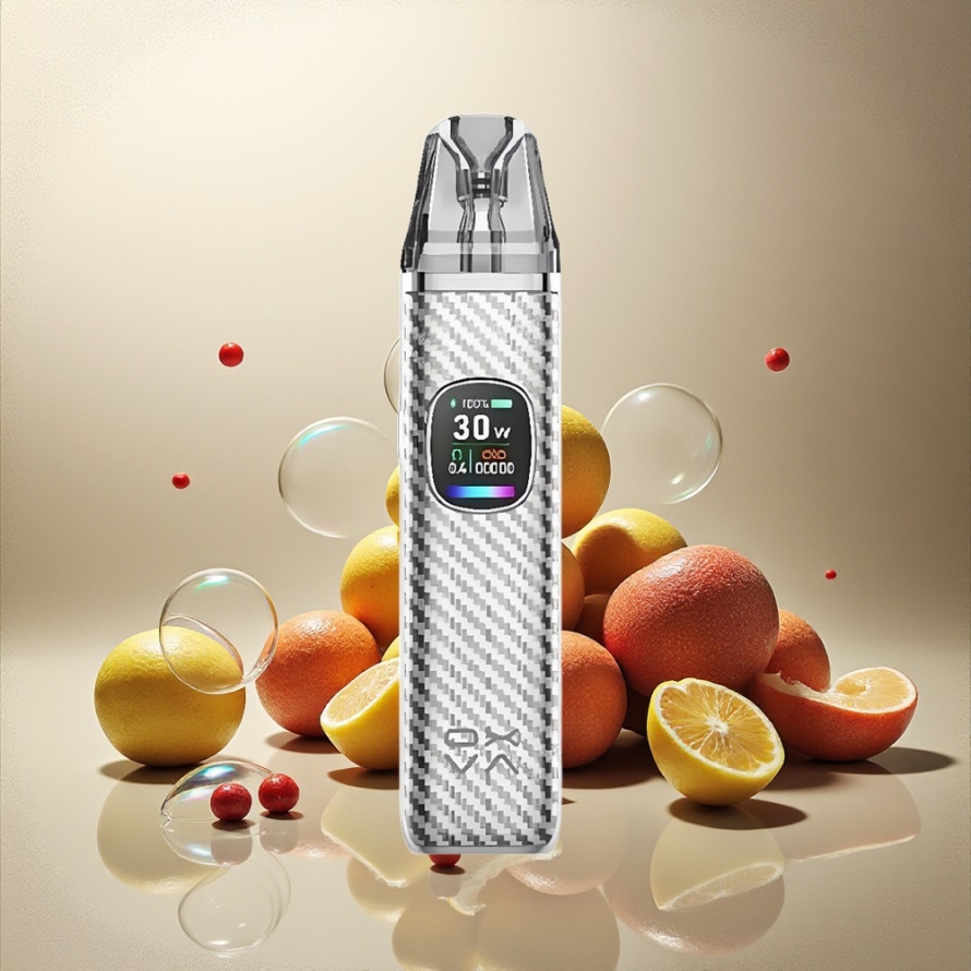Oxva Xlim Pro 2 Pod Kit Silver Carbon Svensk Grossist 1300mAh 30W 2ml TFT Skärm