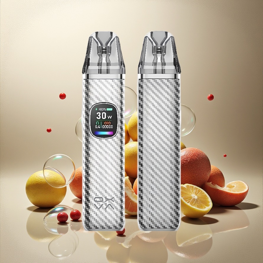 Oxva Xlim Pro 2 Pod Kit Silver Carbon Svensk Grossist 1300mAh 30W 2ml TFT Skärm