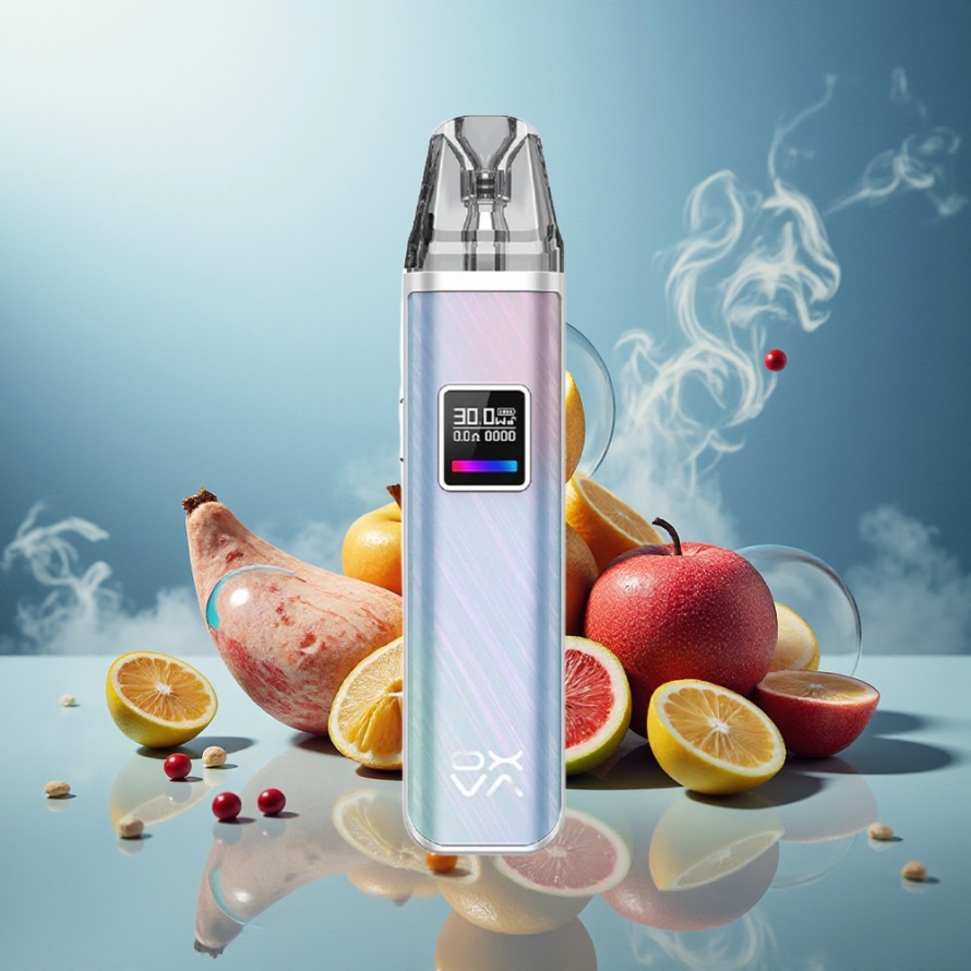 Oxva Xlim Pro Pod Vape Kit Aurora Blå med RGB-ljus & 1000mAh svensk grossist