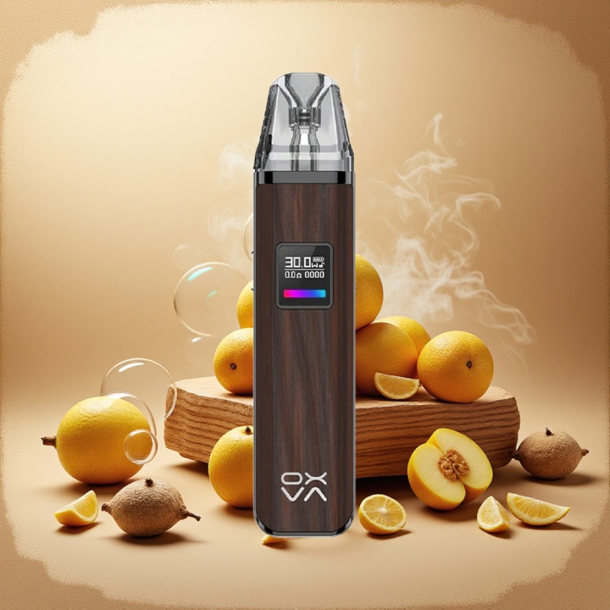 Oxva Xlim Pro Pod Vape Kit Brun Trä med RGB Light & 1000mAh Battery - svensk grossist