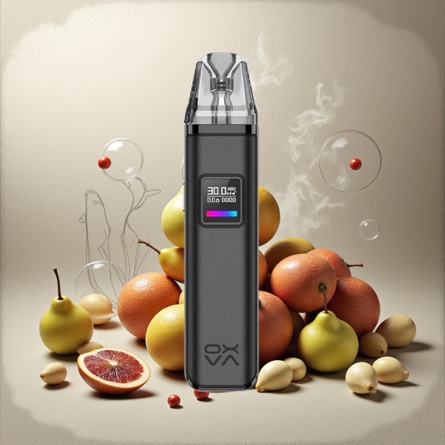 Oxva Xlim Pro Pod Vape Kit Grått Läder med RGB & 1000mAh för svensk grossist