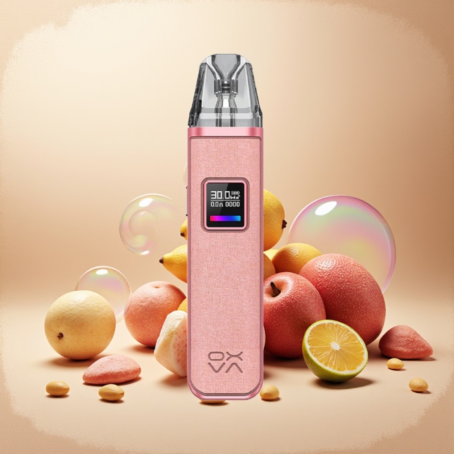 Oxva Xlim Pro Pod Vape Kit Kingkong Rosa med RGB Light 1000mAh svensk grossist