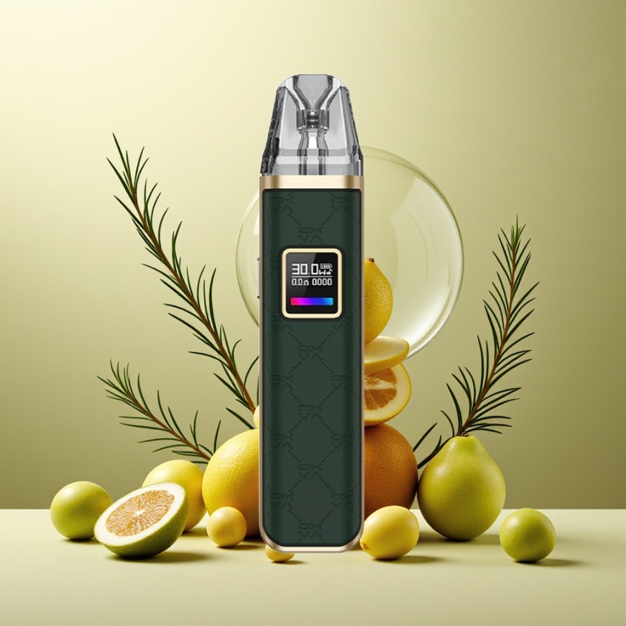 Oxva Xlim Pro Pod Vape Kit Tallgrön med RGB-ljus, 1000mAh batteri svensk grossist
