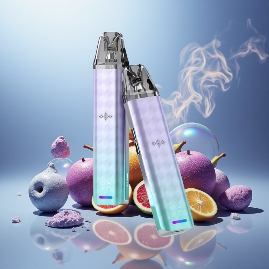 Oxva Xlim SE 2 Svensk Grossist Pod Vape Kit Blå Lila 1000mAh 30W Auto-Draw Röst