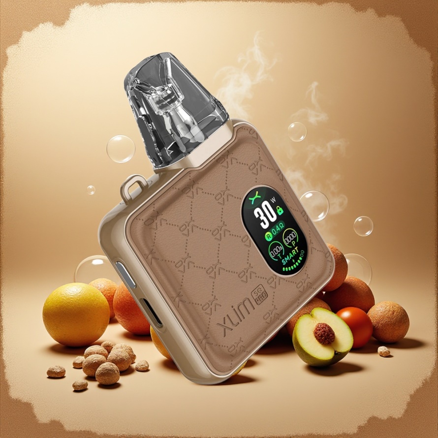 Oxva Xlim SQ Pro Svensk Grossist 30W 1200mAh TFT Luftflöde Brun Läder