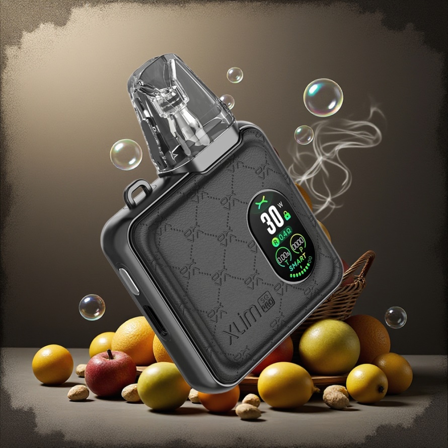 Oxva Xlim SQ Pro Svensk Grossist Vape Kit Svart Läder med 30W & 1200 mAh