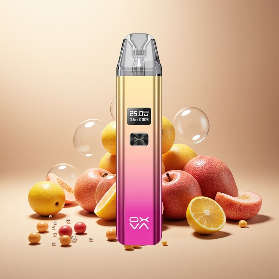Oxva Xlim Pod Shiny Guld Rosa – 25W, 900mAh, 2ML, Type-C, svensk grossist
