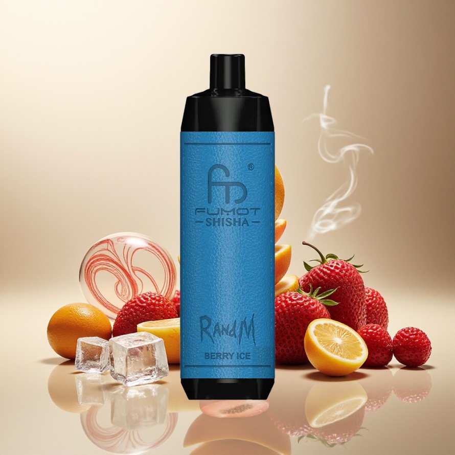 RandM Fumot Shisha 10000 Puffs Engångs Vape Bär Is med LED & 850 mAh svensk grossist