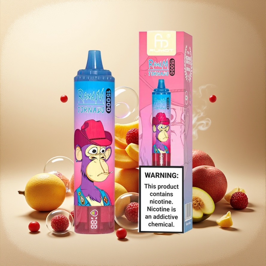 RandM Fumot Tornado 15000 Puffs Svensk Grossist Engångs Vape Blandade Bär (25ml, 850mAh, Mesh Coil)