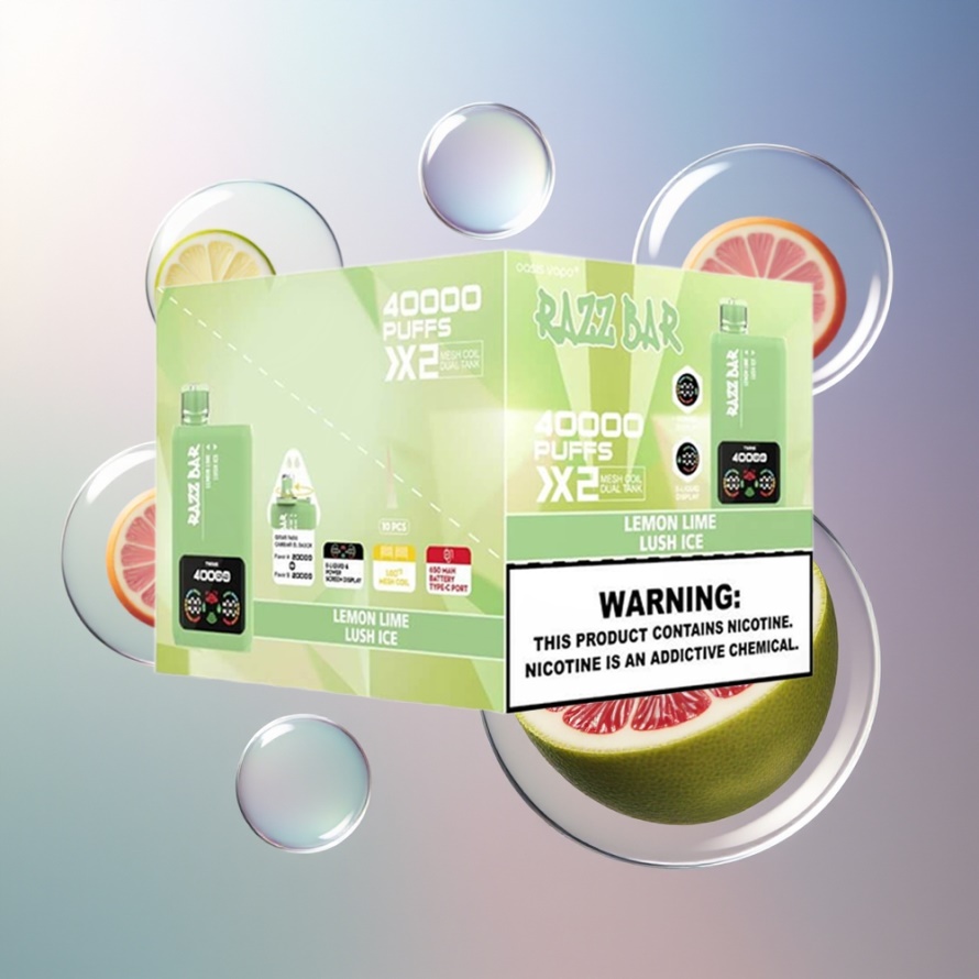 Razz Bar 40000 Puffs Engångsvape Citron Lime/Lush Is – Svensk Grossist
