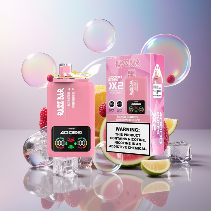 Razz Bar 40000 Puffs Engångsvape Mixed Berries/Watermelon Ice – Svensk Grossist