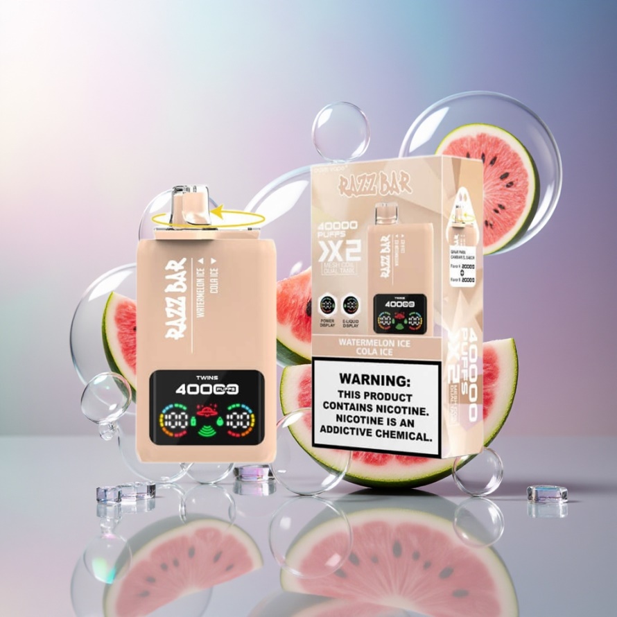 Razz Bar 40000 Puffs Engångsvape Vattenmelon Is/Cola Is – Svensk Grossist