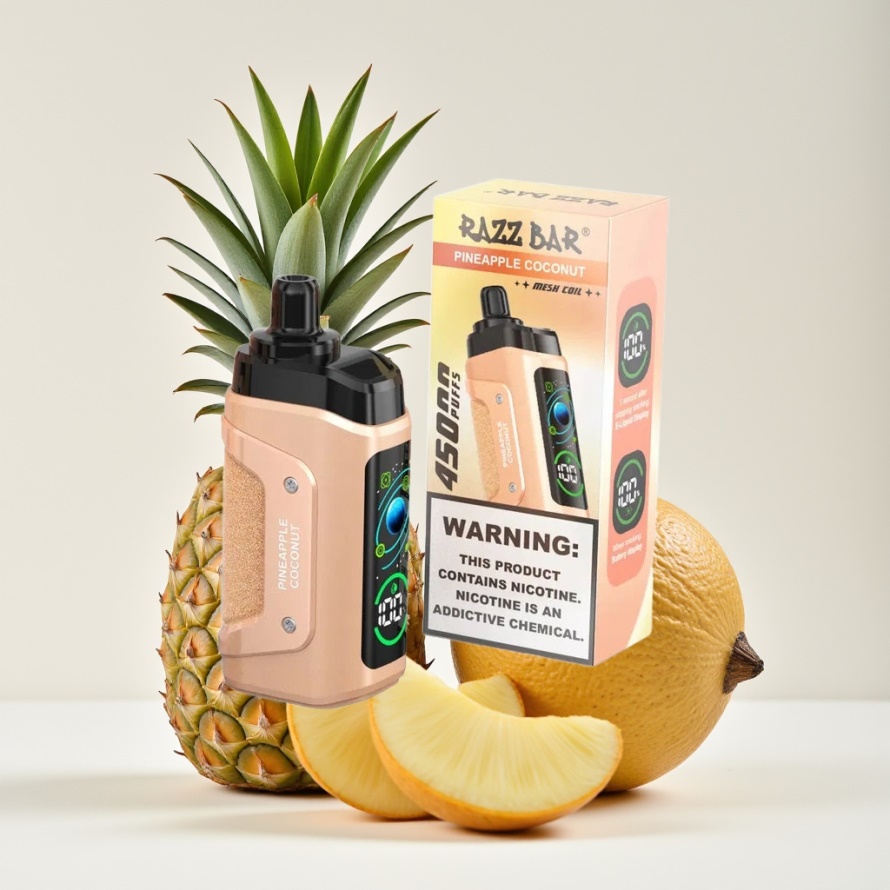 Razz Bar 45000 Puffs Engångsvape Ananas Kokos – Perfekt för svensk grossist