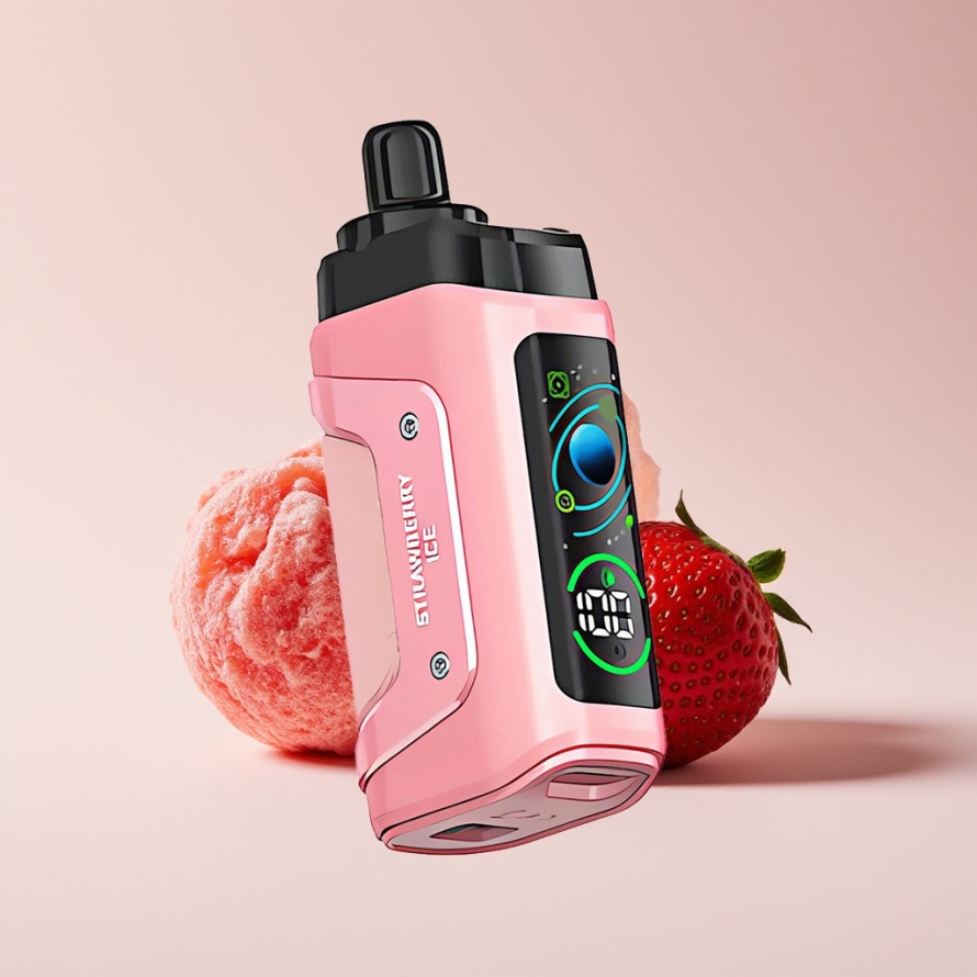 Razz Bar 45000 Puffs Engångsvape Jordgubb Is – Perfekt för svensk grossist