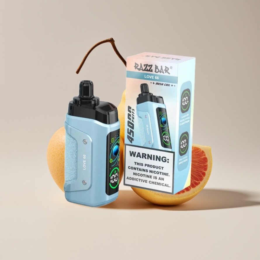 Razz Bar 45000 Puffs Engångsvape Love 66 – Perfekt för svensk grossist med Mesh Coil