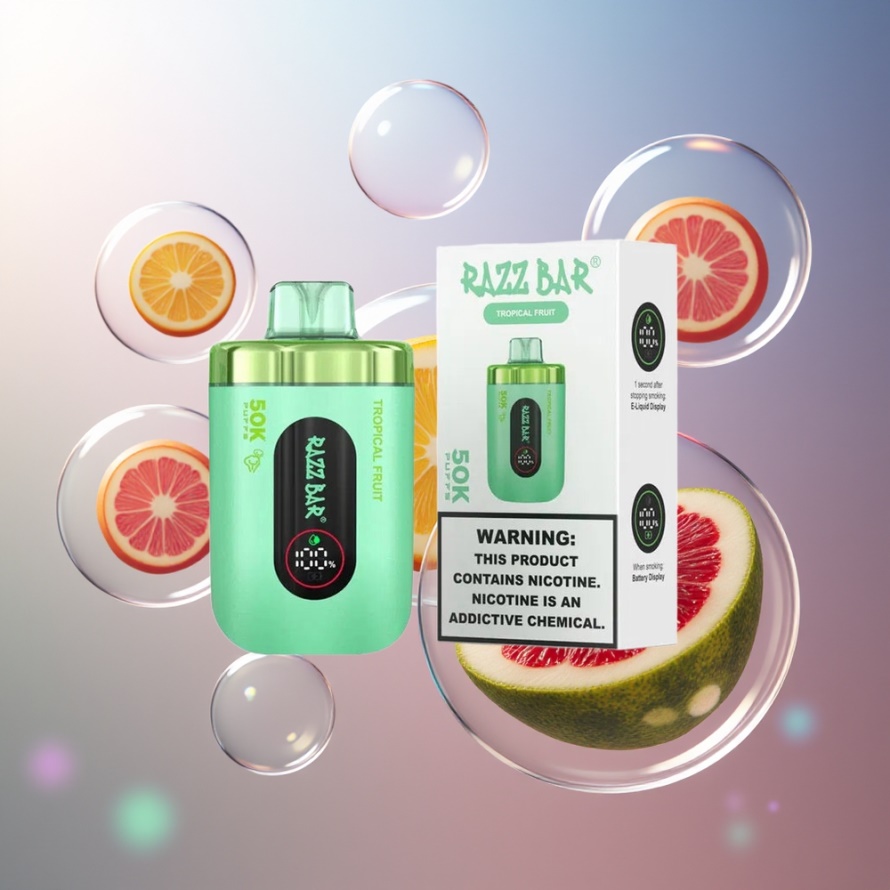 Razz Bar 50K Puffs Engångs Vape Tropisk Frukt – Svensk Grossist