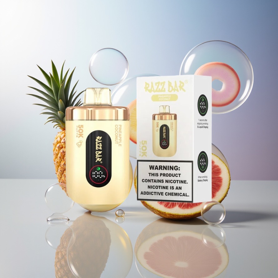 Razz Bar 50K Puffs Engångsvape Ananas Kokos – Svensk Grossist