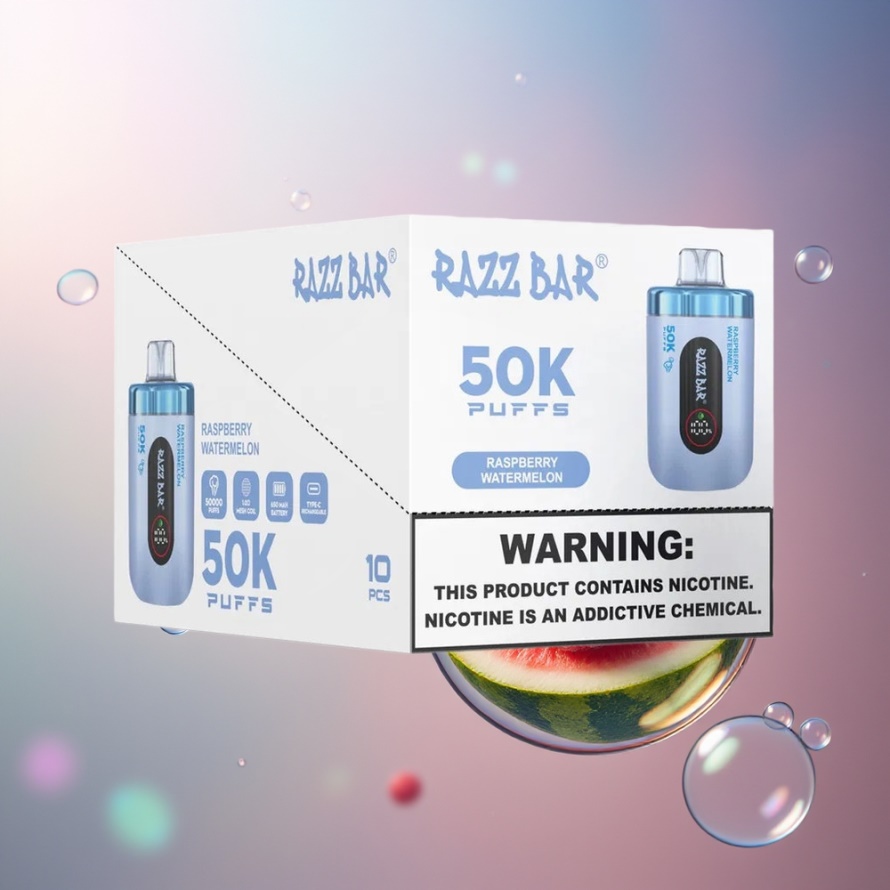 Razz Bar 50K Puffs Engångsvape Hallon Vattenmelon – Svensk Grossist