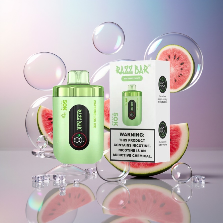 Razz Bar 50K Puffs Engångsvape Vattenmelon Is – Svensk Grossist
