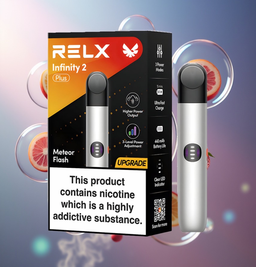 RELX Infinity 2 Plus Enhet Meteor Blink 6.5W 440mAh Type-C svensk grossist