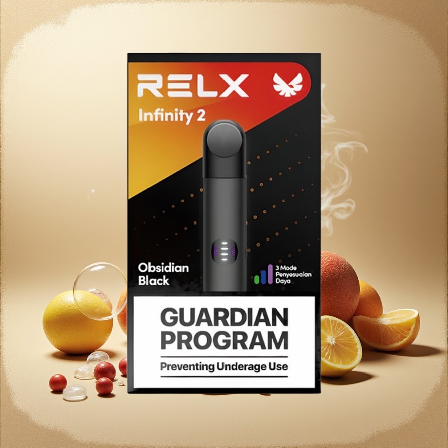 Relx Infinity 2 Vape Device Mörkasteroid 1.9ml 440mAh USB-C svensk grossist