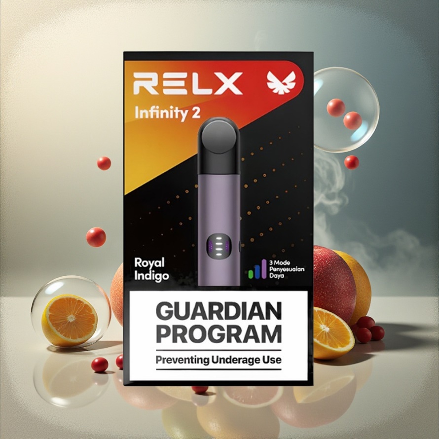 Relx Infinity 2 Vape-enhet Royalindigo 1,9 ml 650 puffar 440mAh USB-C svensk grossist