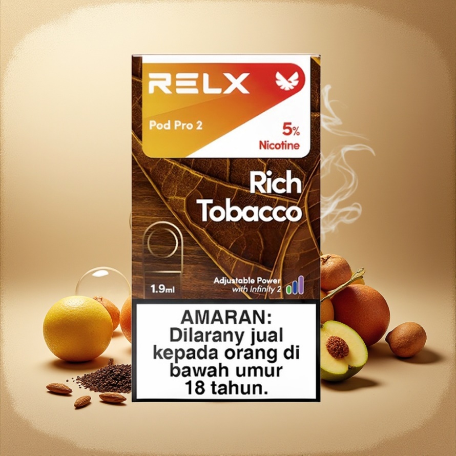 RELX Pod Pro 2 Svensk Grossist 1.9ml 600 puffar 3%/5% Nikotin 3 spänningslägen Riktobak