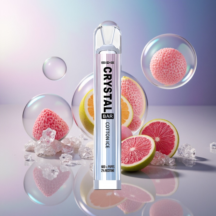 SKE Crystal BAR 600 Engångs Vape Bomullsis (500mAh, 2.0ml) svensk grossist