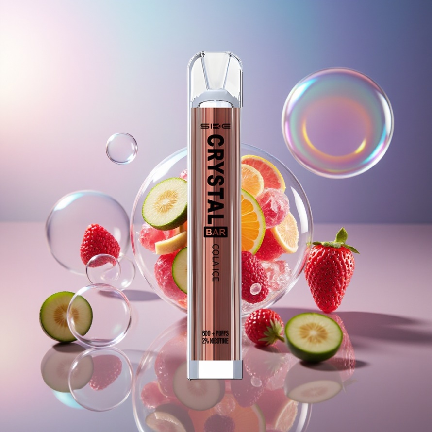 SKE Crystal Bar 600 Engångs Vape Cola Is - 2ml, 600 Puff, 500mAh - Svensk Grossist