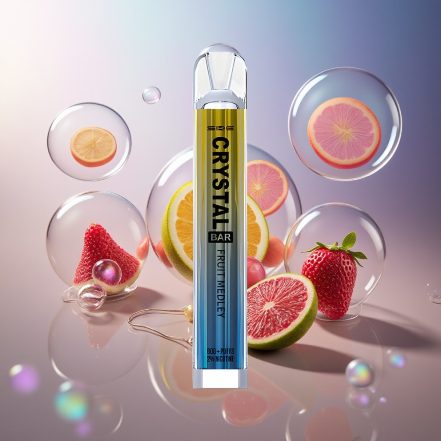 SKE Crystal Bar 600 Engångs Vape Fruktblandning - 2ml/600 puffar/500mAh - svensk grossist