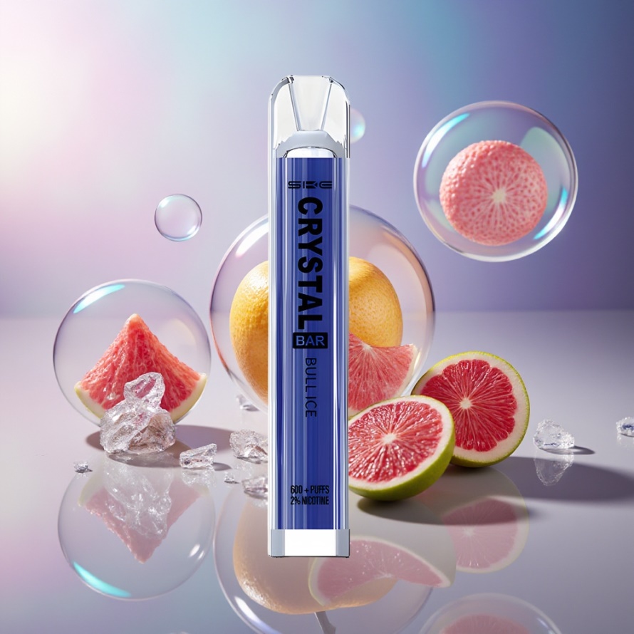 SKE Crystal Bar 600 Engångs Vape Tjuris - Svensk Grossist - 2ml, 600 Puffar, Mesh Coil