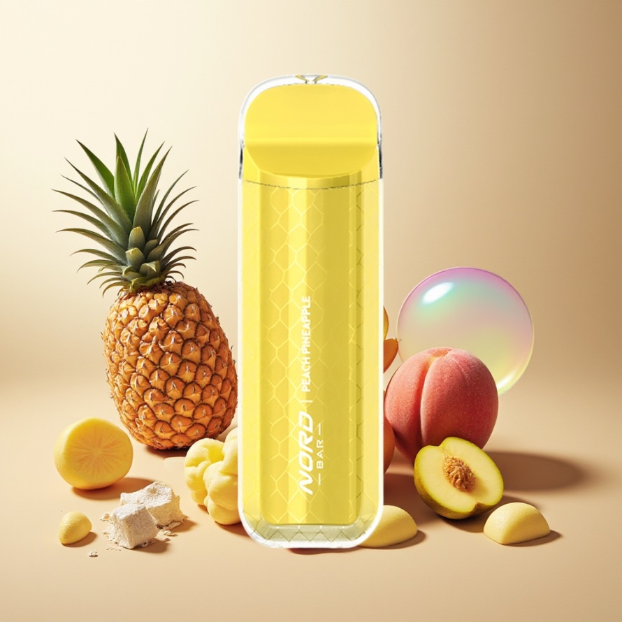 SMOK NORD BAR 4000 Puffs Engångs Vape Persika Ananas (8.5ml, 600mAh) svensk grossist