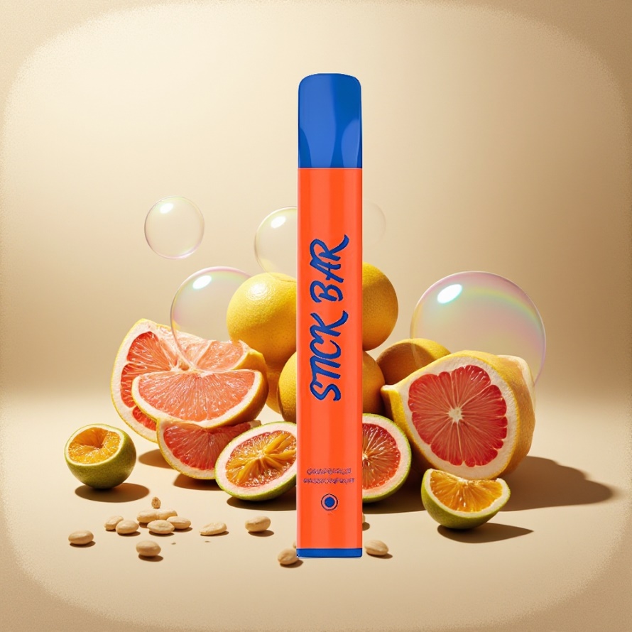 SMOK Stick Bar 1000 Puffs Engångs Vape Grapefrukt Passionfrukt 14x102mm 550mAh 3.6V 1.6 Ohm Svensk Grossist