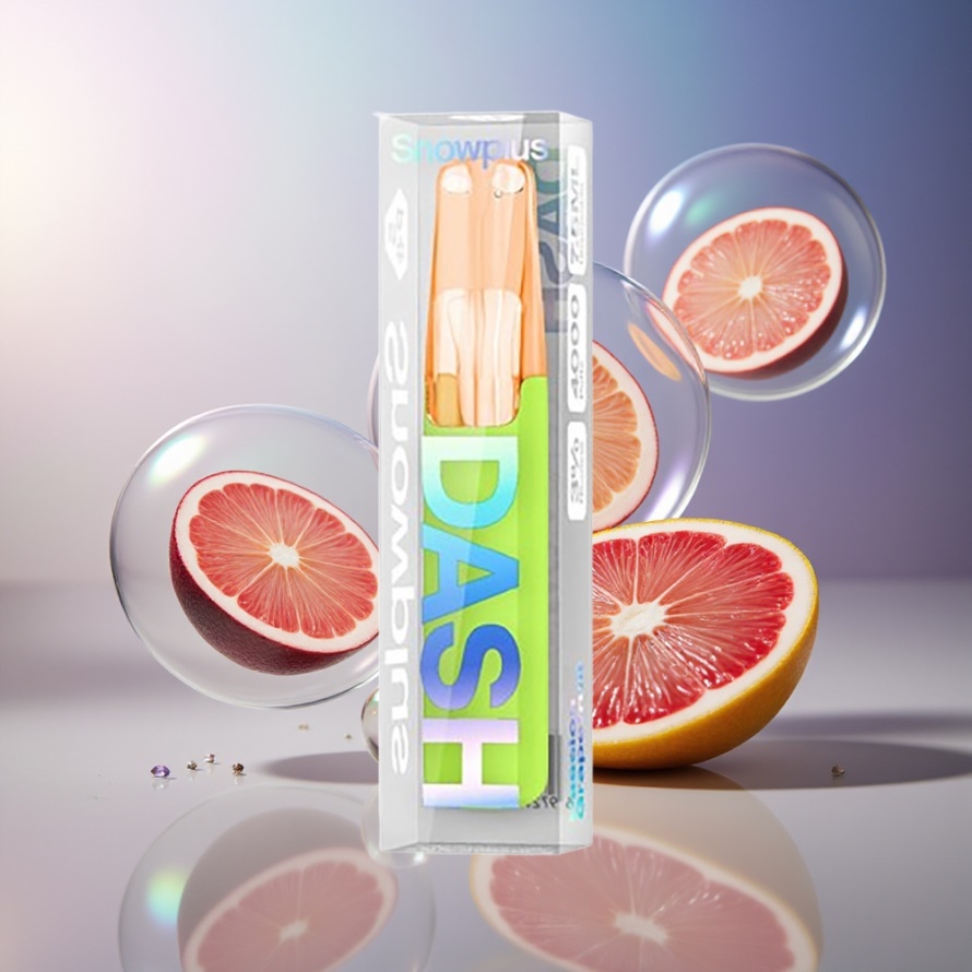 Snowplus Dash 4000 Puffs Engångsdevice Passion Grapefruit 7.5 ml Ceramic Svensk Grossist
