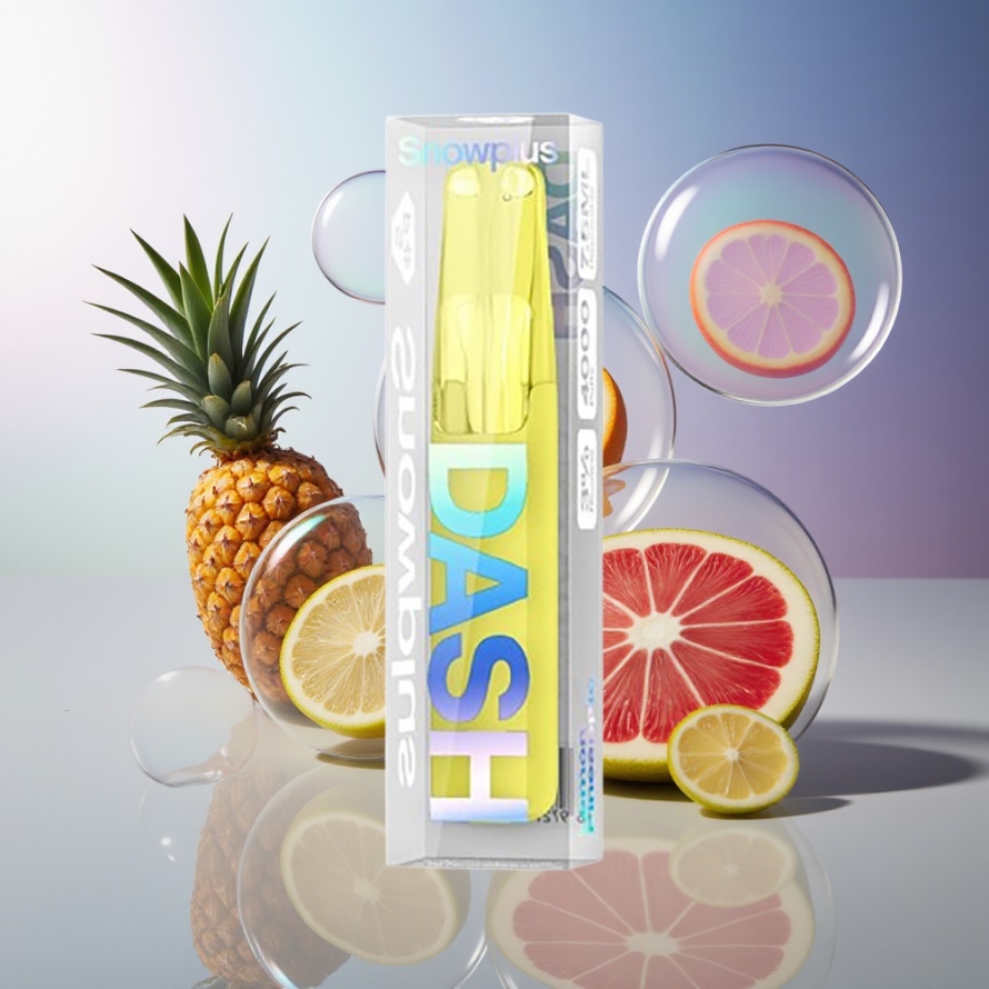 Snowplus Dash 4000 Puffs Engångsenhet Citron Ananas 7.5 ml Ceramic Svensk Grossist