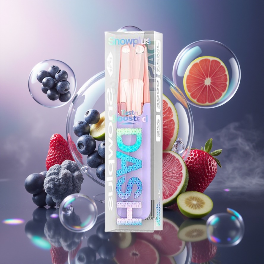 Snowplus Dash 4000 Puffs Engångsenhet Svart Drake Is 7.5 ml 530 mAh svensk grossist