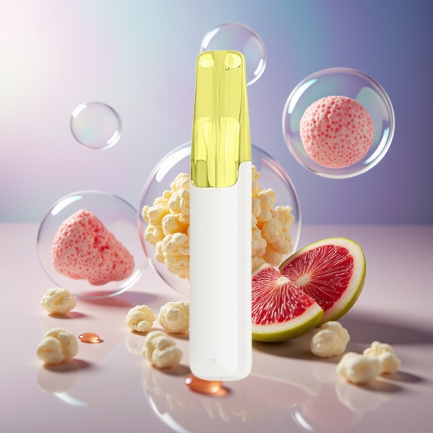 Snowplus Dash 4000 Puffs Engångsenhet Vaniljpopcorn Ceramic 530mAh svensk grossist