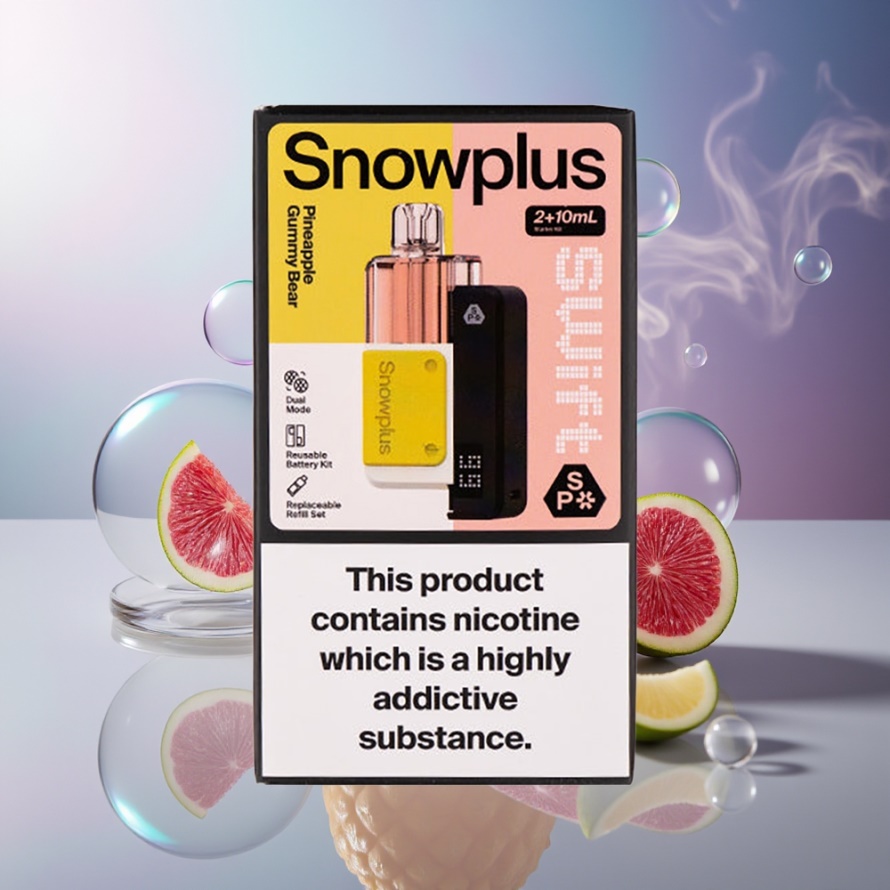 Snowplus Swift 5000 Puffs Färdigfylld Pod Kit Ananas Gummibjörn (43x81x25, 65g, 1000mAh) svensk grossist