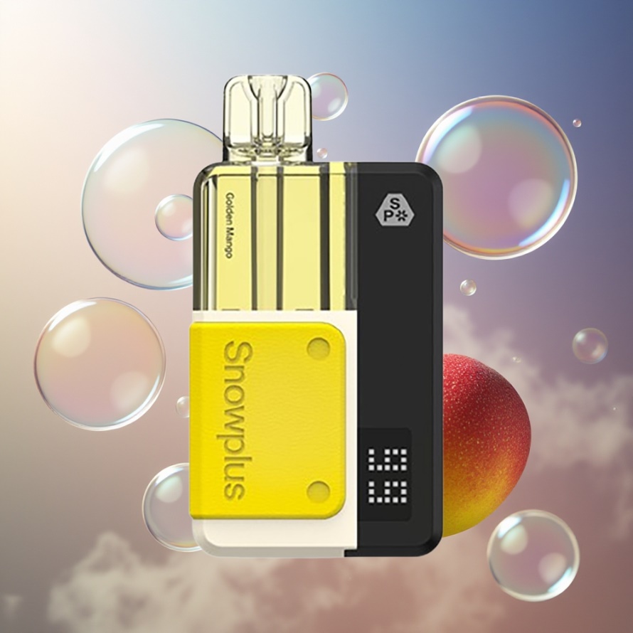 Snowplus Swift 5000 Puffs Färdigfylld Pod Kit Gul Mango 1000 mAh Dual Mesh svensk grossist