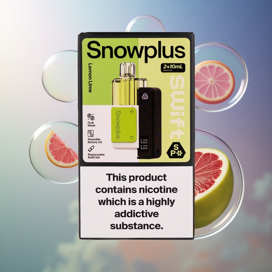 Snowplus Swift 5000 Puffs Förfylld Pod Kit Citron Lime (43x81x25mm, 65g, Dual Mesh, 1000mAh, 2+10ml, 2%) svensk grossist