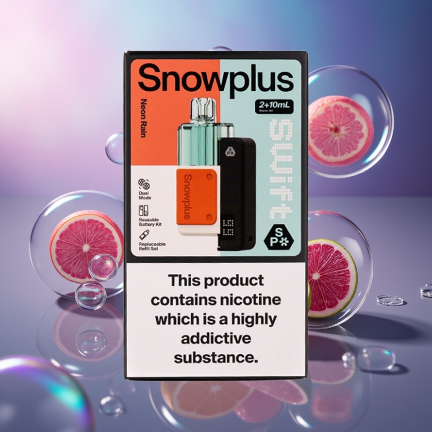 Snowplus Swift 5000 Puffs Förfylld Pod Kit Neon Regn Dual Mesh 1000mAh Svensk Grossist