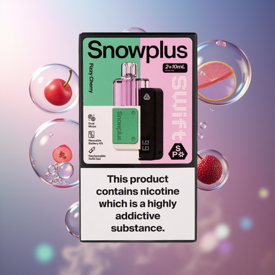 Snowplus Swift 5000 Puffs Förfylld Pod Kit Spritande Körsbär – Svensk Grossist – 43x81x25mm, 65g, Dual Mesh, 1000mAh, 2+10ml, 2%